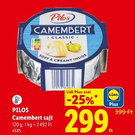 PILOS Camembert sajt – Lidl