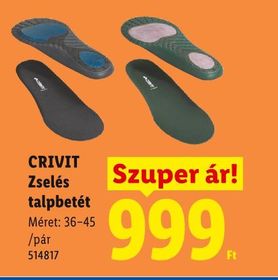 CRIVIT Zselés talpbetét – Lidl