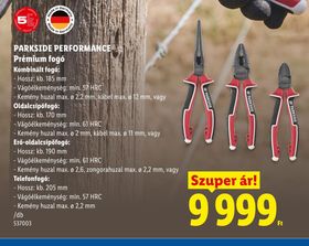 PARKSIDE PERFORMANCE Prémium fogó – Lidl