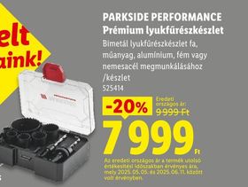 PARKSIDE PERFORMANCE Prémium lyukfűrészkészlet – Lidl