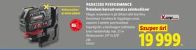 PARKSIDE PERFORMANCE Prémium keresztvonalas szintezőlézer – Lidl