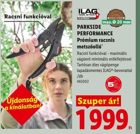 PARKSIDE PERFORMANCE Prémium racsnis metszőolló – Lidl