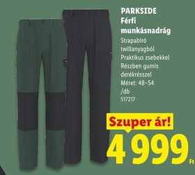 PARKSIDE Férfi munkásnadrág – Lidl