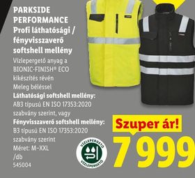 PARKSIDE PERFORMANCE Profi láthatósági / fényvisszaverő softshell mellény – Lidl