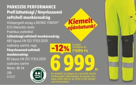 PARKSIDE PERFORMANCE Profi láthatósági / fényvisszaverő softshell munkásnadrág – Lidl