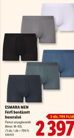 ESMARA MEN Férfi bordázott boxeralsó – Lidl
