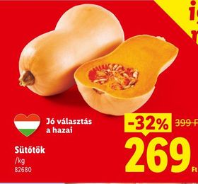 Sütőtök – Lidl