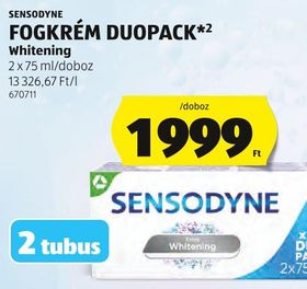 SENSODYNE FOGKRÉM DUOPACK – Aldi