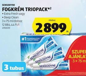 SENSODYNE FOGKRÉM TRIOPACK – Aldi