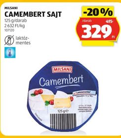 MILSANI CAMEMBERT SAJT – Aldi