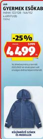 L&D GYERMEK ESŐKABÁT* – Aldi