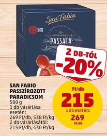 San Fabio SAN FABIO PASSZÍROZOTT PARADICSOM – Penny
