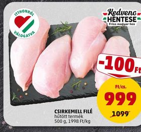 Kedvenc Hentese CSIRKEMELL FILÉ – Penny