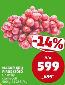 MAGNÉLKÜLI PIROS SZŐLŐ – Penny
