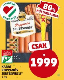 KARÁT ROPPANÓS SERTÉSVIRSLI* – Penny