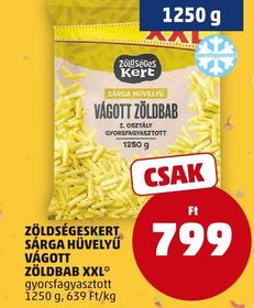 ZÖLDSÉGESKERT SÁRGA HÜVELYŰ VÁGOTT ZÖLDBAB XXL* – Penny