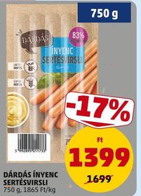 DÁRDÁS ÍNYENC SERTÉSVIRSLI – Penny