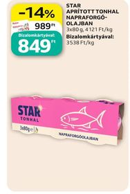 Star STAR APRÍTOTT TONHAL NAPRAFORGÓOLAJBAN – Auchan