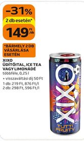 XIXO ÜDÍTŐITAL, ICE TEA VAGY LIMONÁDÉ – Auchan