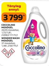 COCCOLINO MOSÓGÉL, WONDER WASH MOSÓGÉL – Auchan