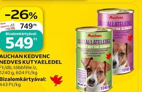 Auchan AUCHAN KEDVENC NEDVES KUTYAELEDEL – Auchan
