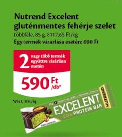 Nutrend Excelent gluténmentes fehérje szelet – Ecofamily