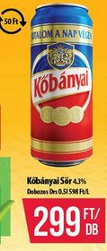 Kőbányai Sör 4.3% Dobozos Drs – Coop