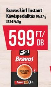Bravos 3in1 Instant Kávéspecialitás – Coop