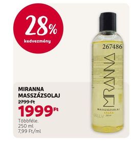 MIRANNA MASSZÁZSOLAJ – Rossmann