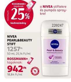 NIVEA PEARL&BEAUTY STIFT – Rossmann