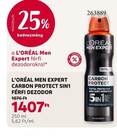 L'ORÉAL MEN EXPERT CARBON PROTECT 5IN1 FÉRFI DEZODOR – Rossmann