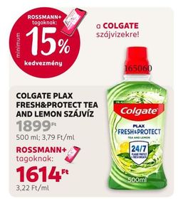 Colgate COLGATE PLAX FRESH&PROTECT TEA AND LEMON SZÁJVÍZ – Rossmann