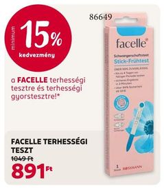 Facelle FACELLE TERHESSÉGI TESZT – Rossmann