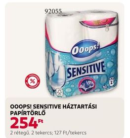 Ooops! OOOPS! SENSITIVE HÁZTARTÁSI PAPÍRTÖRLŐ – Rossmann