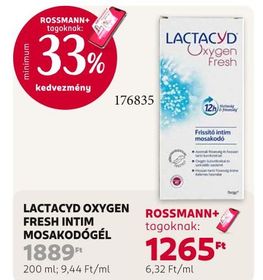 Lactacyd LACTACYD OXYGEN FRESH INTIM MOSAKODÓGÉL – Rossmann