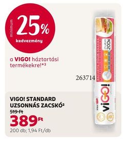 Vigo! VIGO! STANDARD UZSONNÁS ZACSKÓ – Rossmann