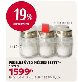 FEDELES ÜVEG MÉCSES SZETT** – Rossmann