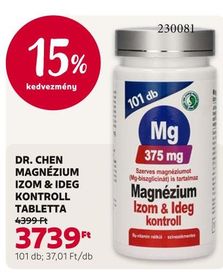 Dr. Chen DR. CHEN MAGNÉZIUM IZOM & IDEG KONTROLL TABLETTA – Rossmann