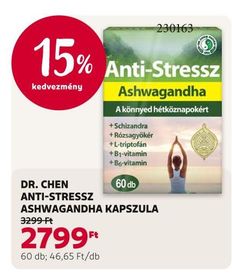 Dr. Chen DR. CHEN ANTI-STRESSZ ASHWAGANDHA KAPSZULA – Rossmann