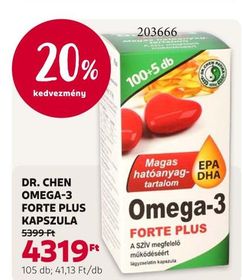 Dr. Chen DR. CHEN OMEGA-3 FORTE PLUS KAPSZULA – Rossmann