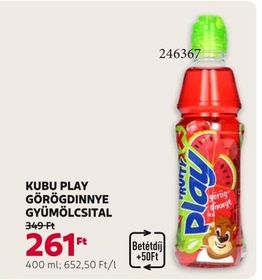 KUBU PLAY GÖRÖGDINNYE GYÜMÖLCSITAL – Rossmann