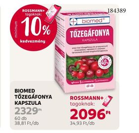 BIOMED TŐZEGÁFONYA KAPSZULA – Rossmann