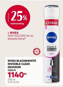 NIVEA BLACK&WHITE INVISIBLE CLEAR DEZODOR – Rossmann