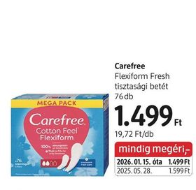 Carefree Flexiform Fresh tisztasági betét – dm