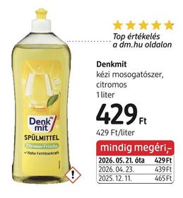 Denkmit kézi mosogatószer, citromos – dm