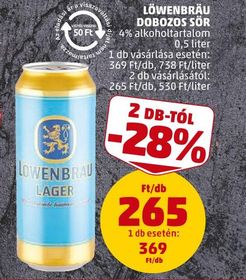 LÖWENBRÄU DOBOZOS SÖR – Penny