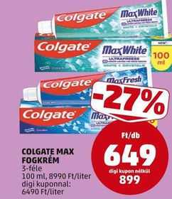 Colgate COLGATE MAX FOGKRÉM – Penny