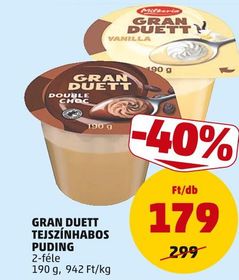 Gran Duett GRAN DUETT TEJSZÍNHABOS PUDING – Penny