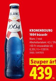 KRONENBOURG 1664 búzasör – Lidl
