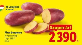Piros burgonya – Lidl